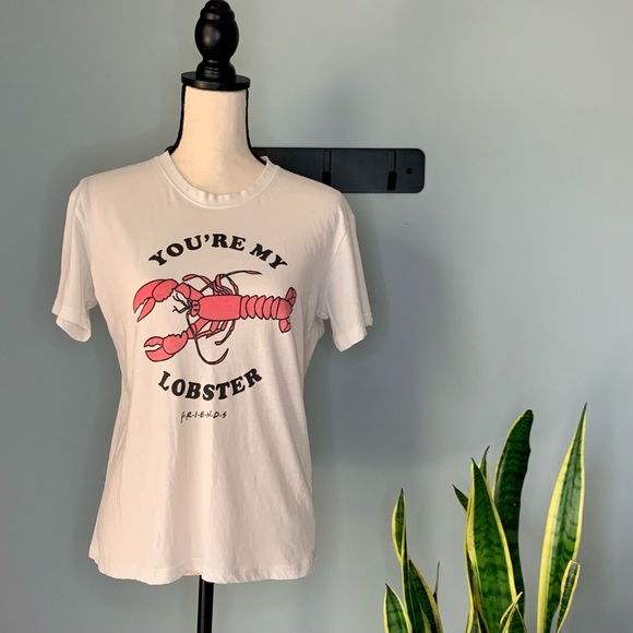 ❗️Sold❗️Friends • "You're My Lobster" Short-Sleeve Graphic Tee • Cotton Blend - Picture 2 of 7